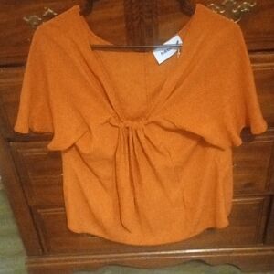 Elegant Orange Blouse by [Brand]